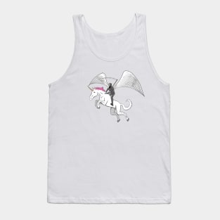 Death Riding a Unicorn Tank Top